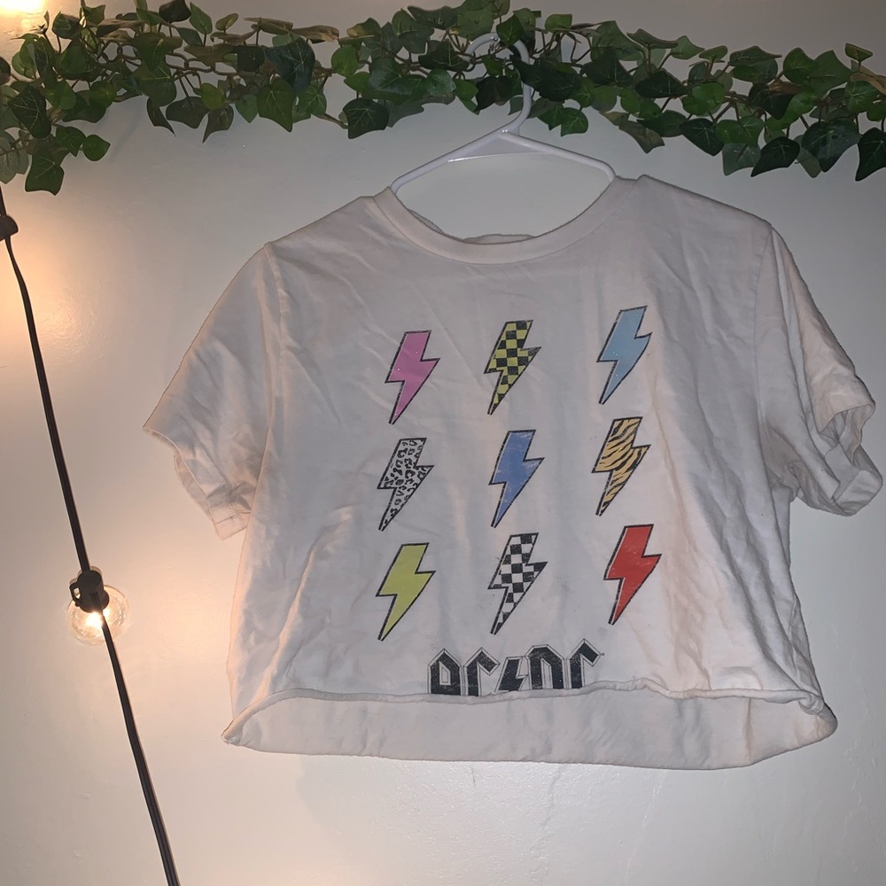 AC/DC cropped tee